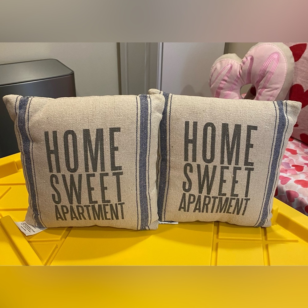 Home Sweet Home Apartment Small Throw Pillows